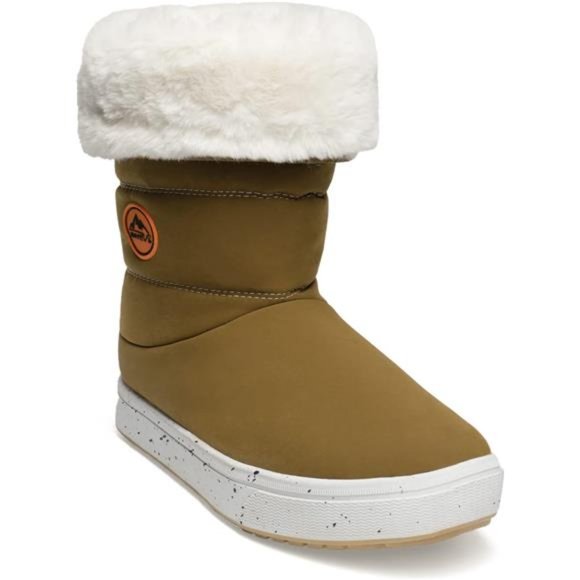 Women\'s Winter Snow Boots Slip on Insulated Fur Lightweight Boots, Tan